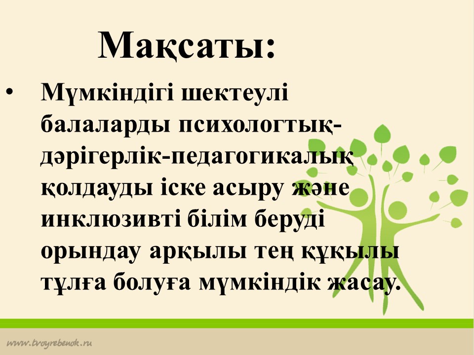 Инклюзивті білім беру слайд презентация